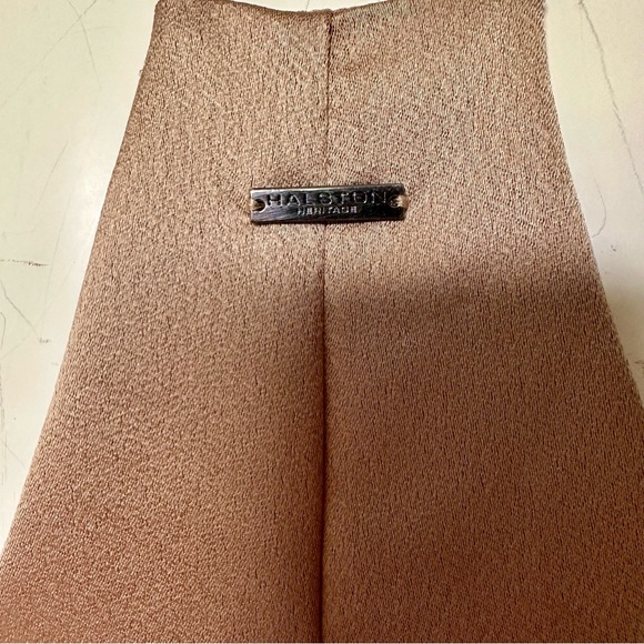 Halston heritage strappy satin slip dress - Picture 7 of 8